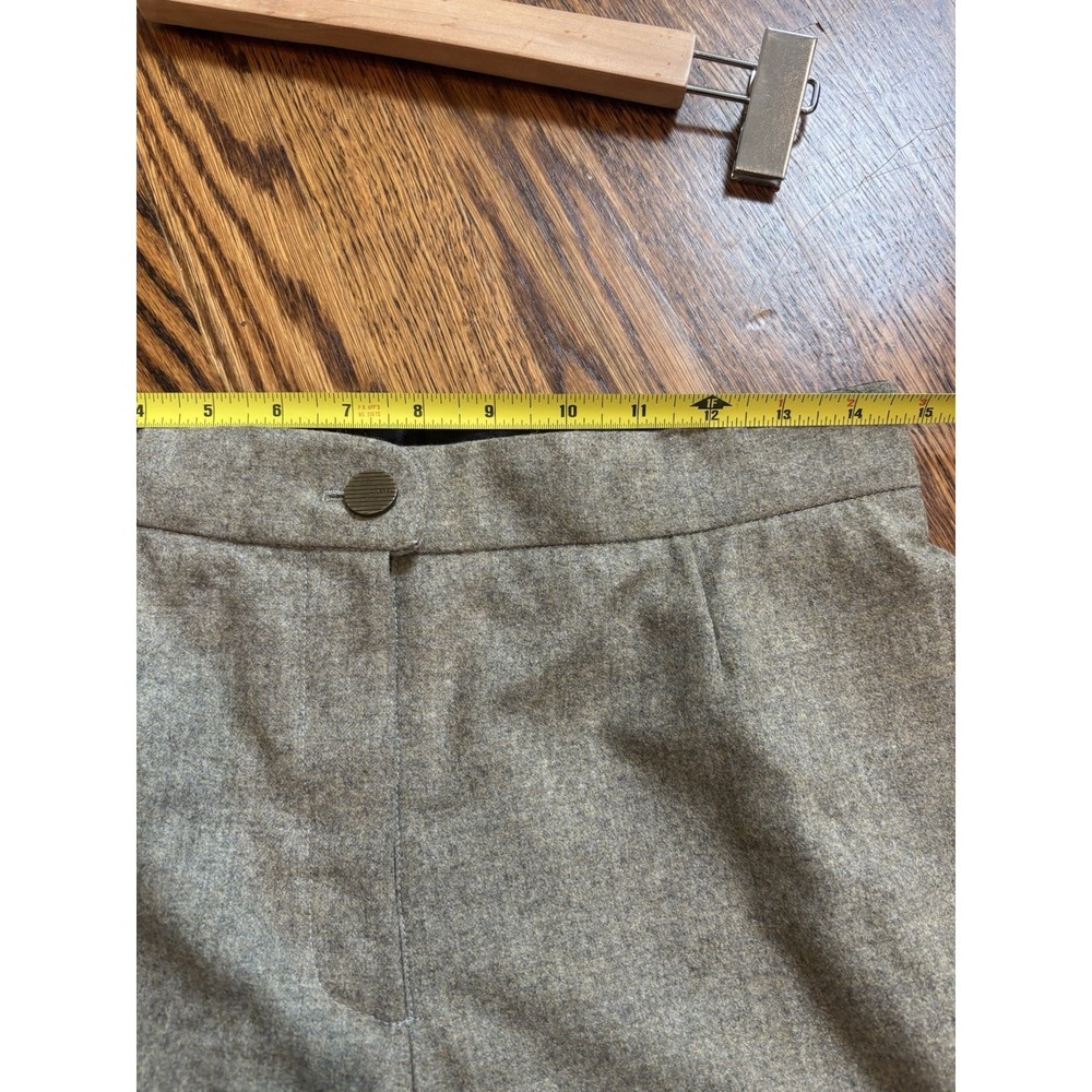 Chanel Vintage 1999 Autumn Collection Beige Wool Cashmere Pants Size 42 Workwear - Picture 7 of 8